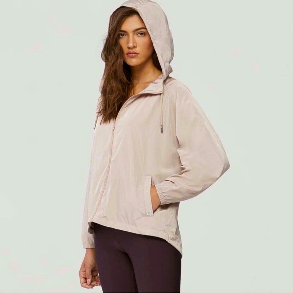 Soia & Kyo Oaklynn Windbreaker Jacket Sz plus 1X light mauve pink